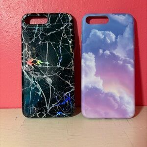 Velvet Caviar EUC * Holographic Marble & Cloud Nine Phone Cases iPhone 7/8 Plus